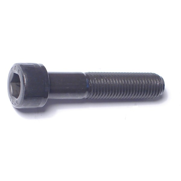 Midwest Fastener M10-1.25 Socket Head Cap Screw, Black Oxide Steel, 50 mm Length, 6 PK 78625
